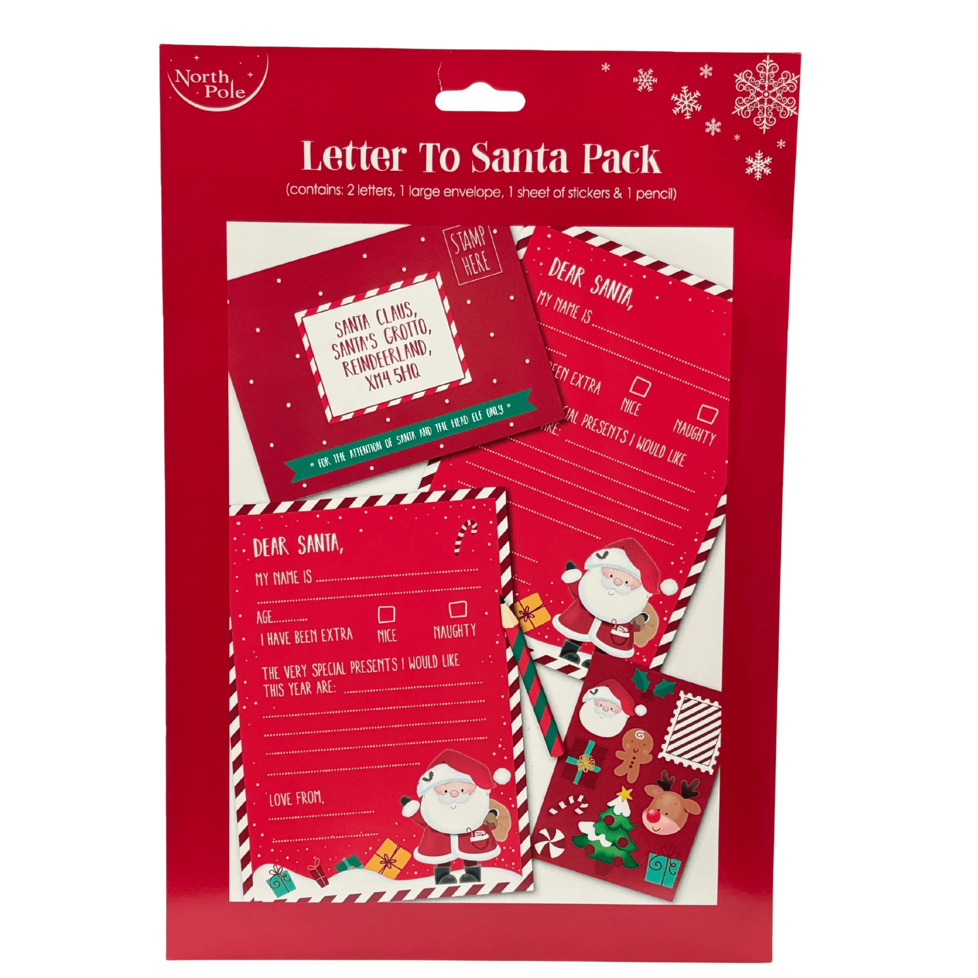 Letter to Santa Kit – Christmas Writing Set for Kids
