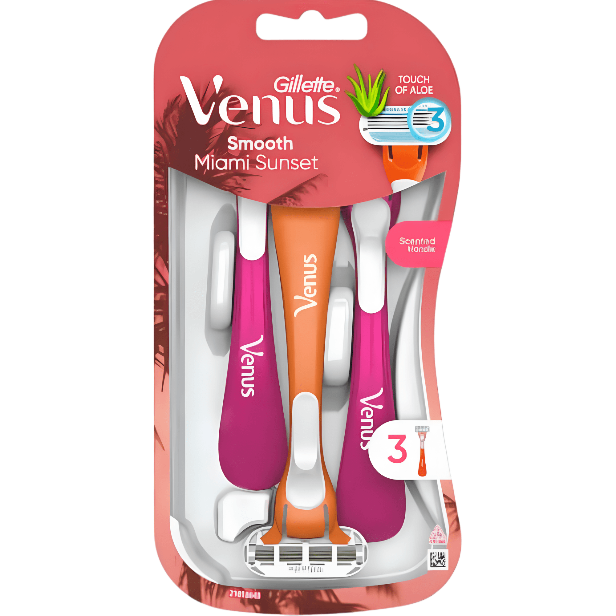 Gillette Venus Smooth Disposable Razors Miami Sunset 3's