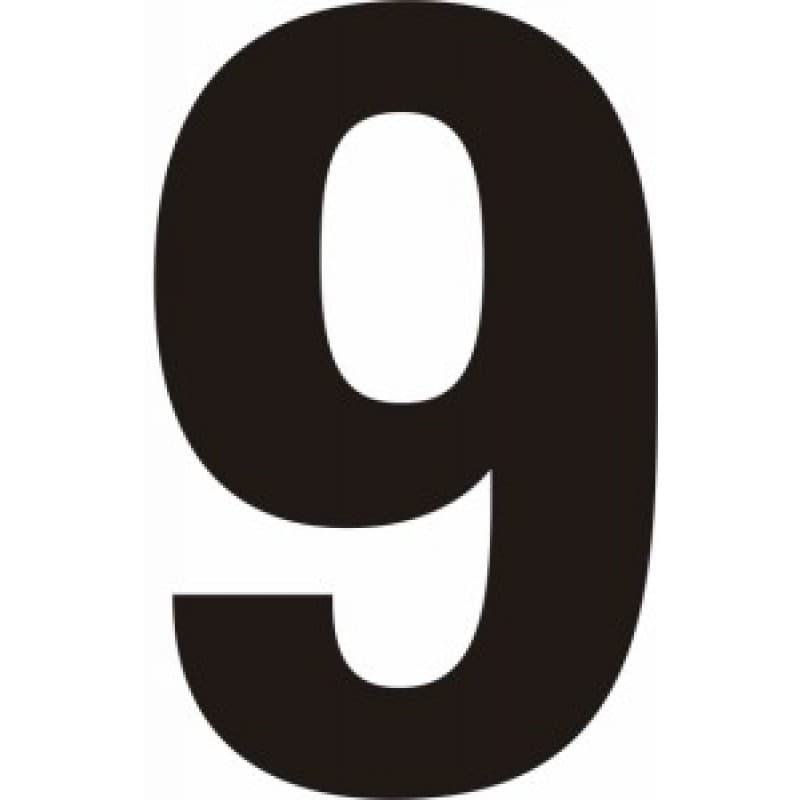 Self Adhesive Black Vinyl Numbers