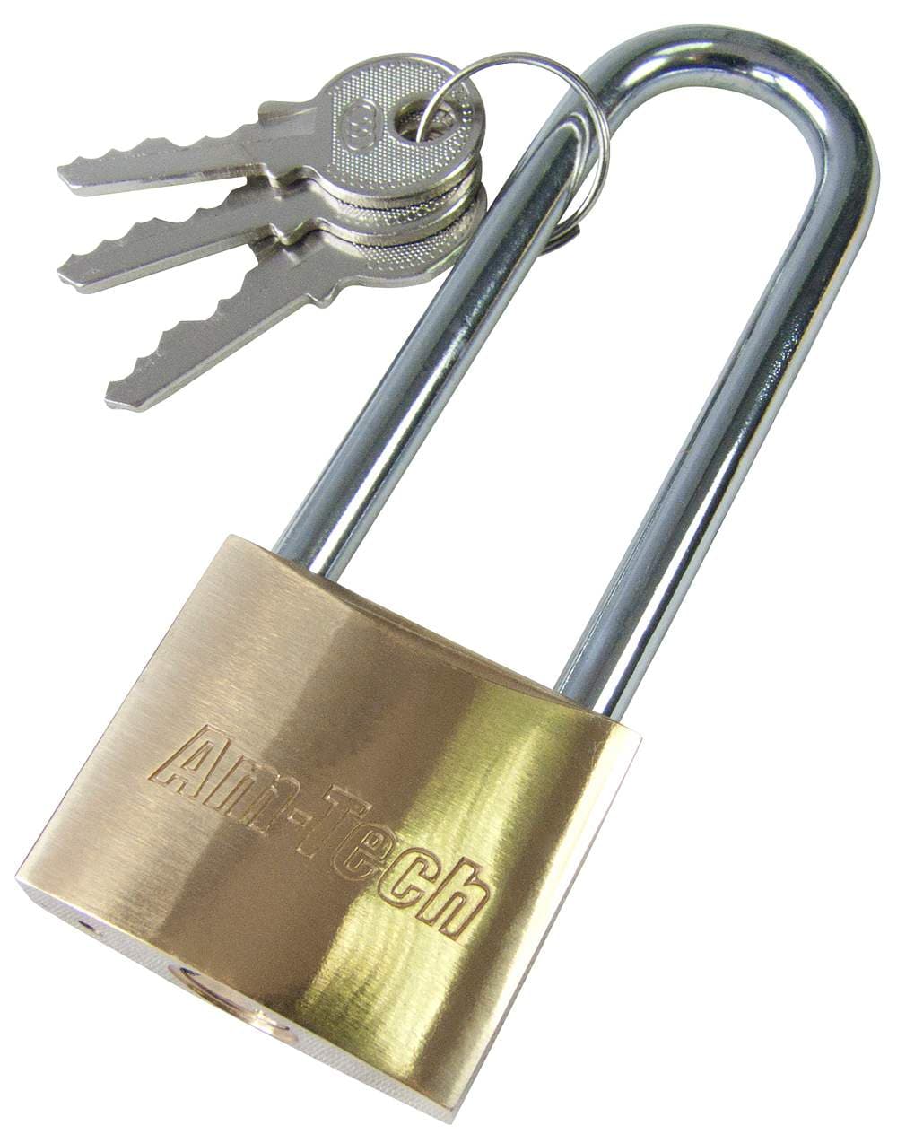38mm Long Shackle Brass Padlock