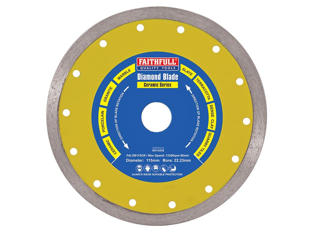 Ceramic Series Diamond Blade 115mm Dia. 10mm x 22.23mm