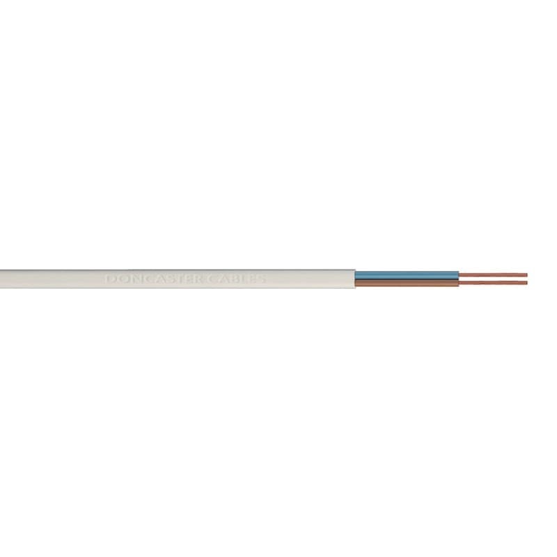Cable Round White 0.5mm 2-Core