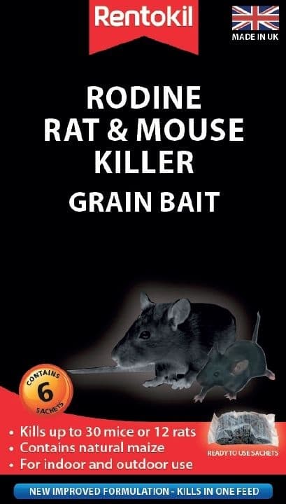 Rodine Rat & Mouse Killer Grain Bait
