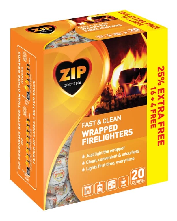 Fast & Clean Wrapped Firelighters