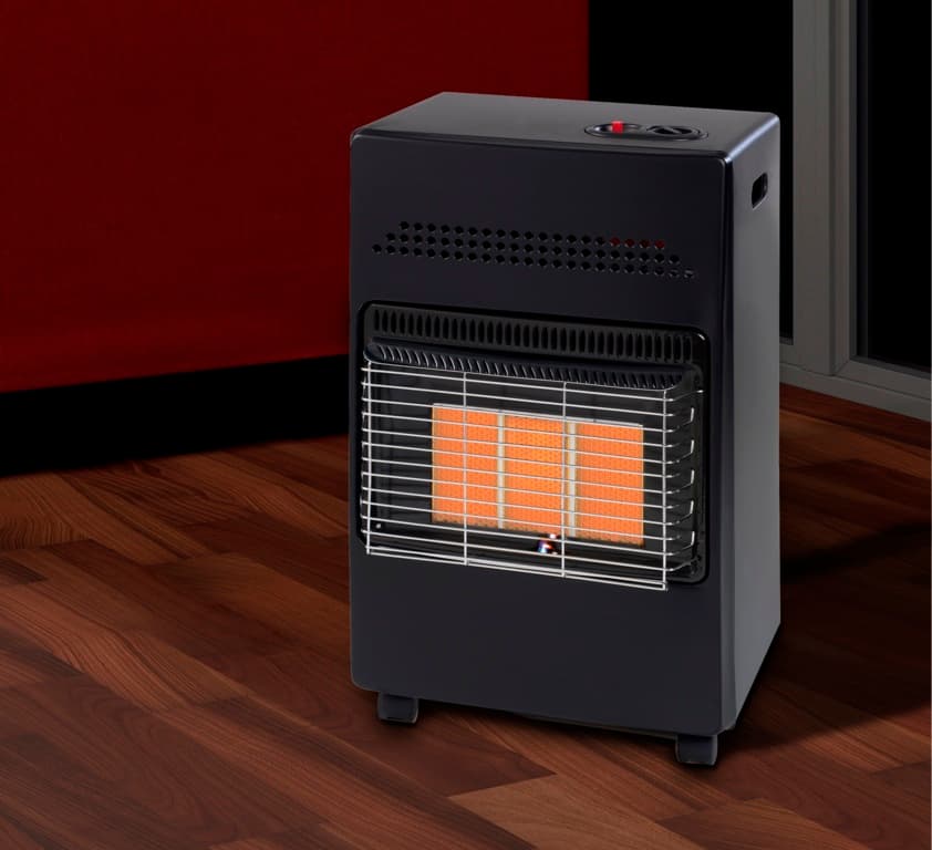 Cabinet Heater 4.2kW - ﻿Butane gas heater.
3 heat settings (1.5kw - 4.2kw).
Ceramic heat plates.
Oxygen depletion system.
Anti tilt safety system.
Castors for ease of moveme