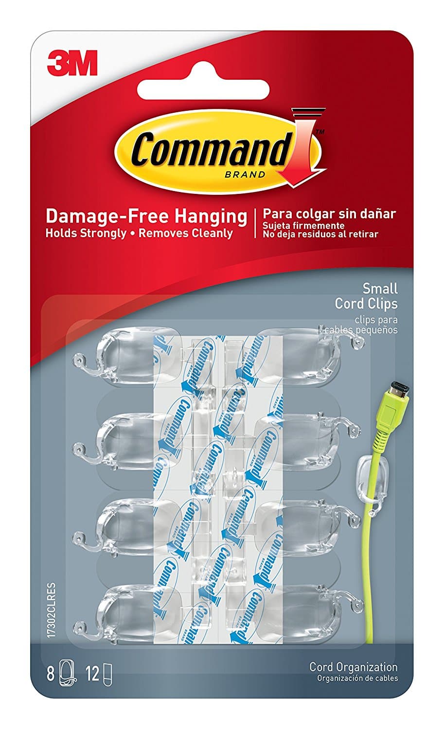 Command Small Cord Clips